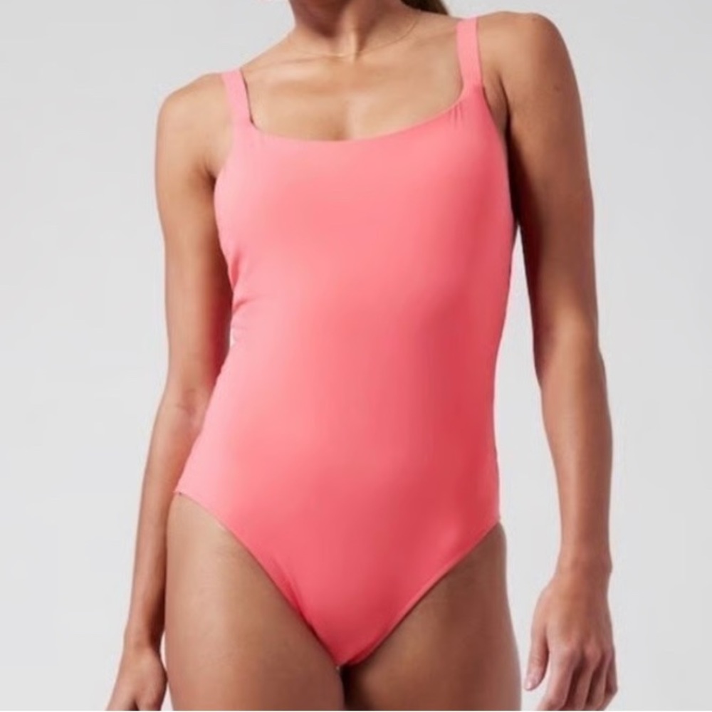 Athleta Hermosa One Piece Swimsuit Pink Women’s M Medium 8-10
